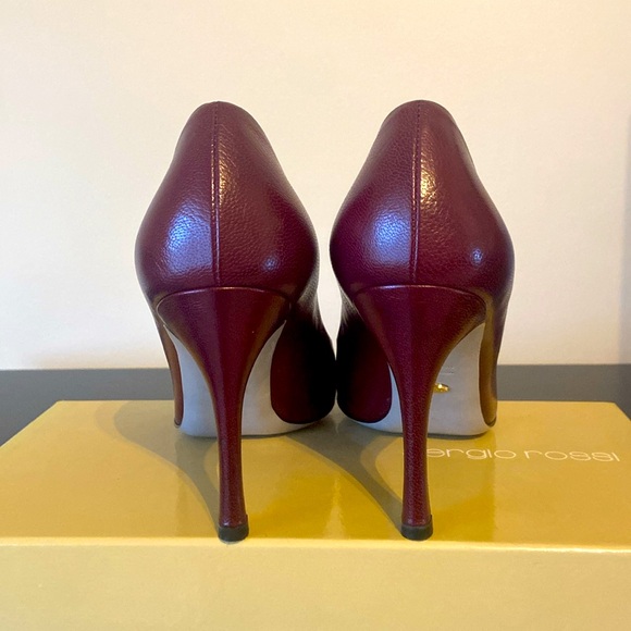 Sergio Rossi Scarpe Donna Pump in Bordeaux - Picture 2 of 4